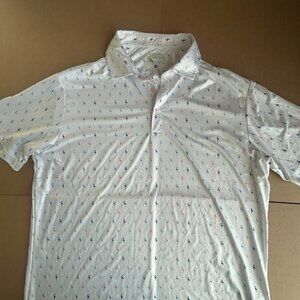 three mens golf shirts